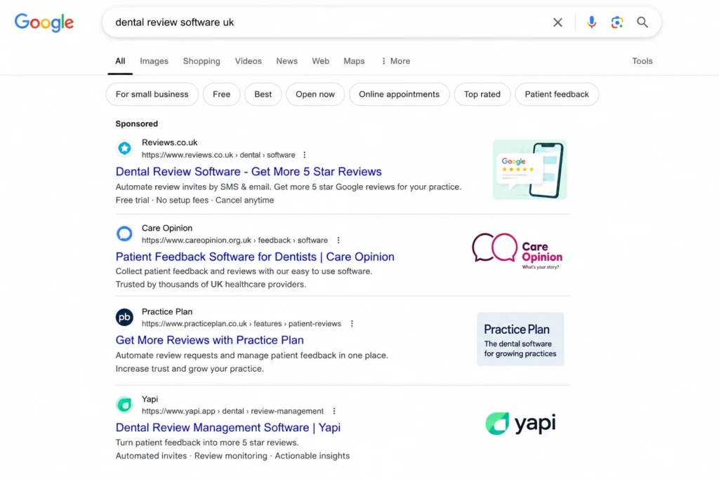Dental Review Software Search Results