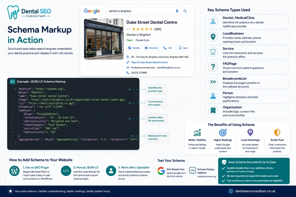 The Key Schema Types for Dental Websites