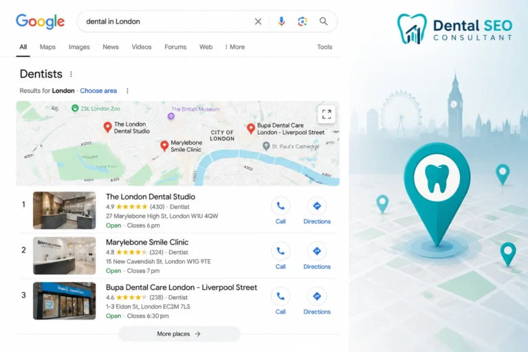 How Dentists Rank in the Google Map Pack (Top 3)