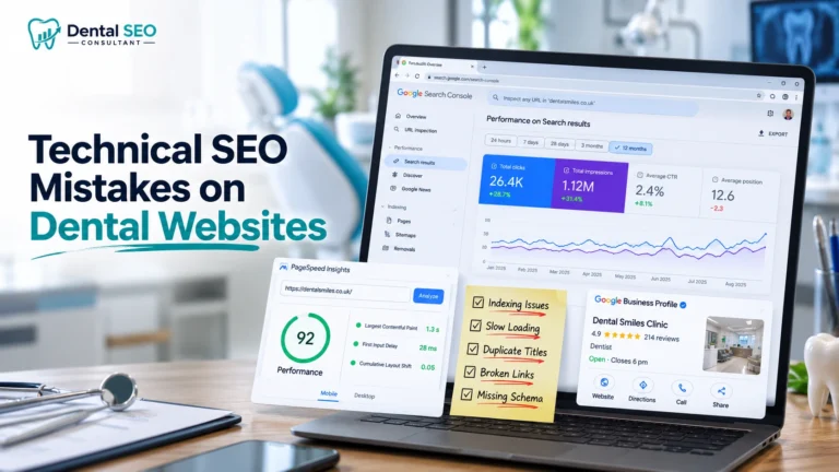 Technical SEO Mistakes on Dental Websites