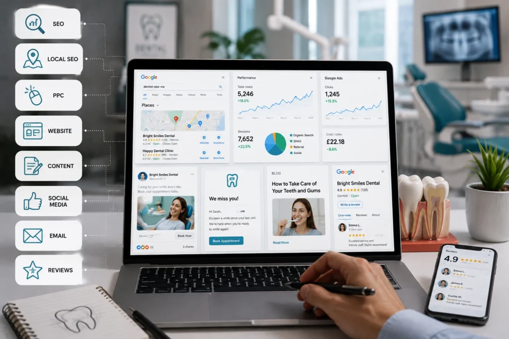 The Digital Marketing Channels for Dental Practices