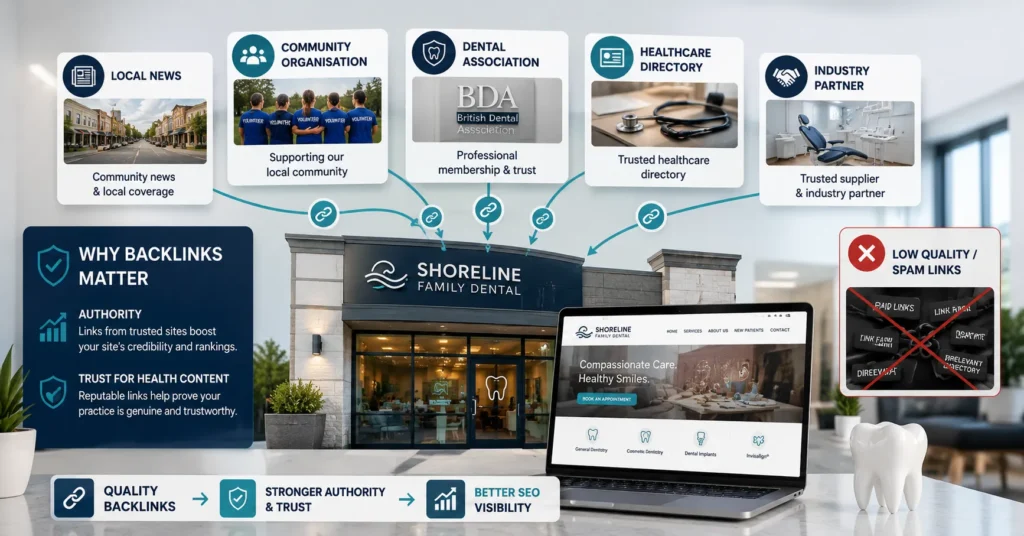Dental Backlinks Build Trust and Authority